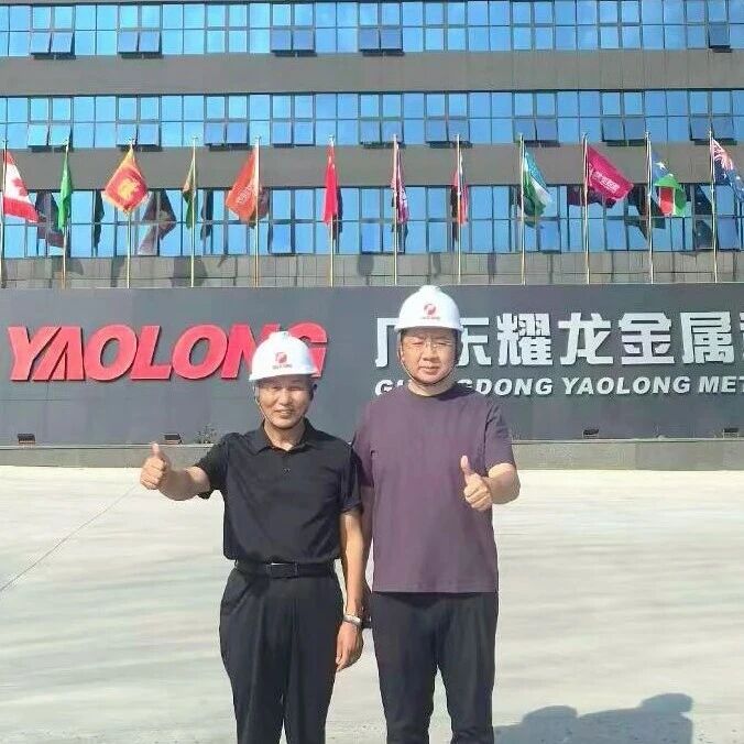 耀龙董事长陈步跃欢迎中国建筑科学研究院专家考察旗杆路灯杆高明智造基地 耀龙董事长陈步跃欢迎中国建筑科学研究院专家考察旗杆路灯杆高明智造基地