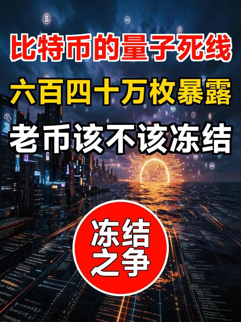 深度观察：九家公司警告，六百四十万枚比特币暴露在量子枪口下 | 量子联盟推动比特币抗量子升级之争 | 中本聪老币该冻结吗