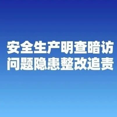 针对中央安全生产考核巡查组移交的问题隐患 内蒙古标本兼治推进闭环整改 针对中央安全生产考核巡查组移交的问题隐患 内蒙古标本兼治推进闭环整改