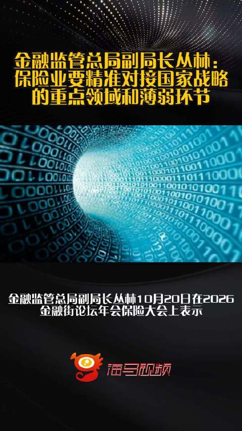 金融监管总局副局长丛林：保险业要精准对接国家战略的重点领域和薄弱环节