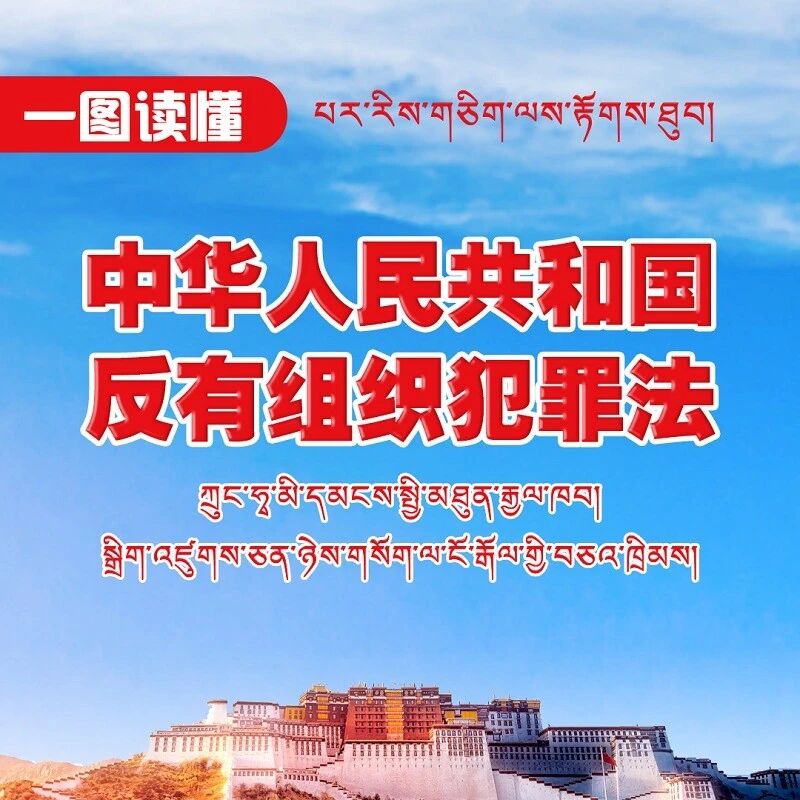 “预防洗钱 遏制犯罪”反洗钱系列宣传｜一图读懂《反有组织犯罪法》（藏汉双语）