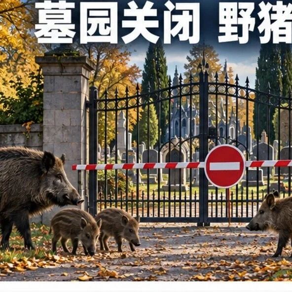 柏林Ruhleben墓园全天关闭猎野猪:现场使用实弹勿擅自进入 柏林Ruhleben墓园全天关闭猎野猪:现场使用实弹勿擅自进入