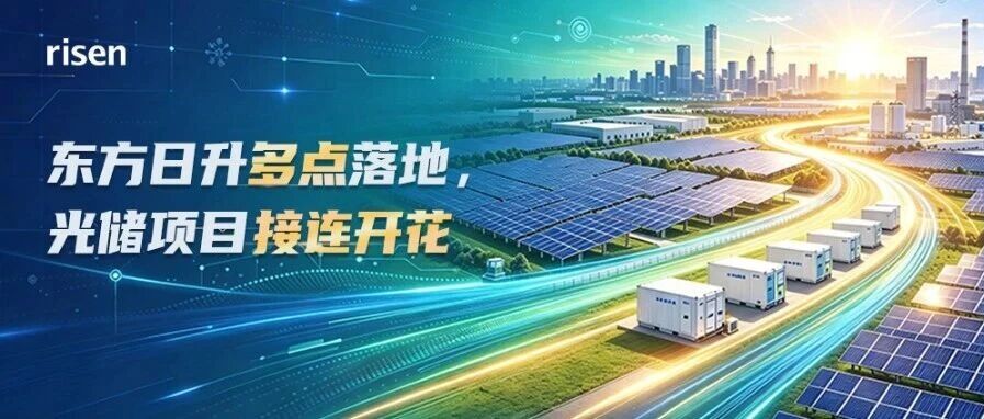 实力持续获认可｜东方日升多点落地，光储产品项目接连开花