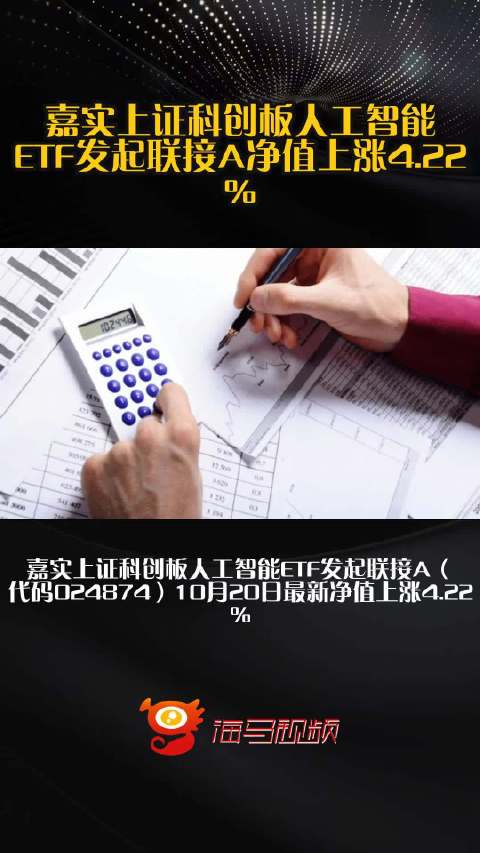 嘉实上证科创板人工智能ETF发起联接A净值上涨4.22%