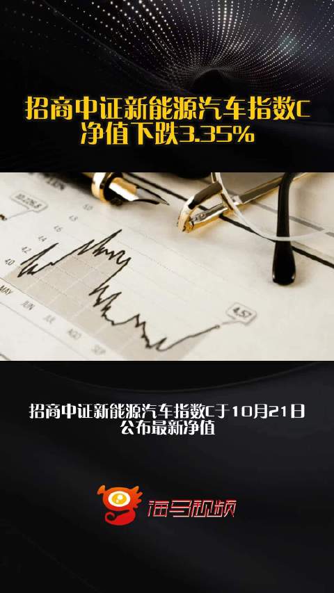 招商中证新能源汽车指数C净值下跌3.35%