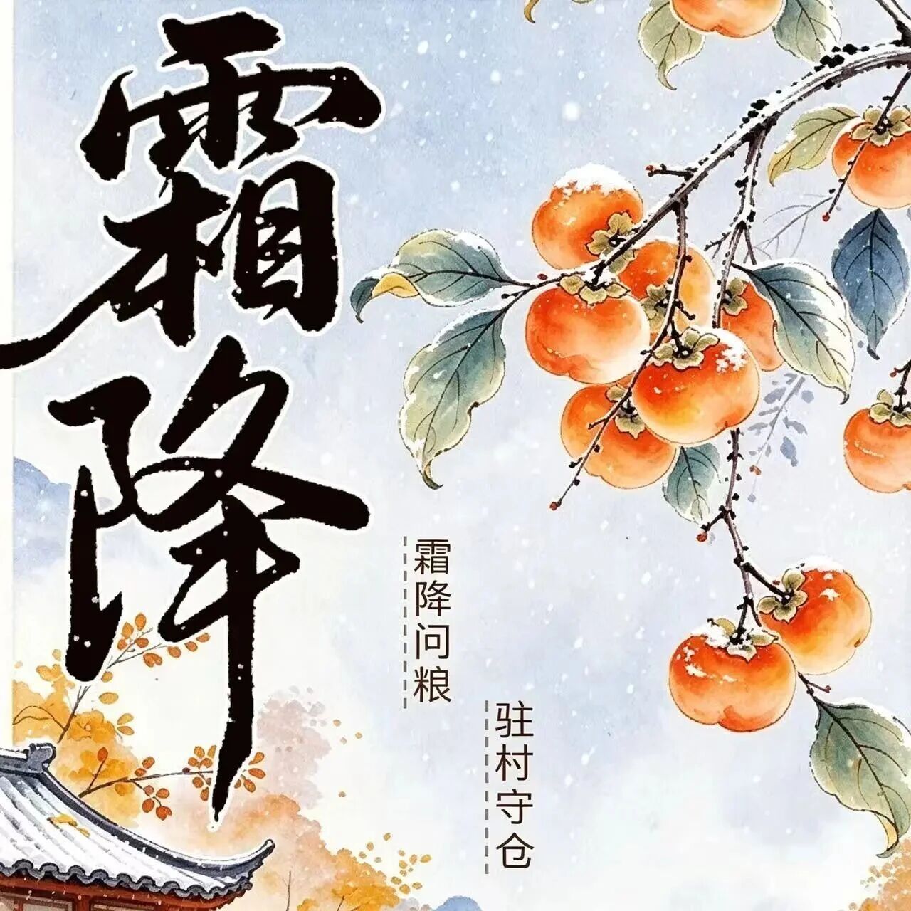 霜降问粮 驻村守仓丨霜降了，村里的粮食还好吗？