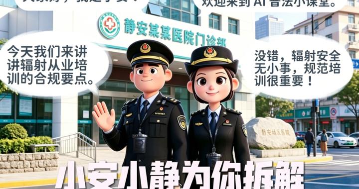 安安静静护静安・AI普法小课堂|第三期:辐射作业未培训?抓实培训保平安 安安静静护静安・AI普法小课堂|第三期:辐射作业未培训?抓实培训保平安