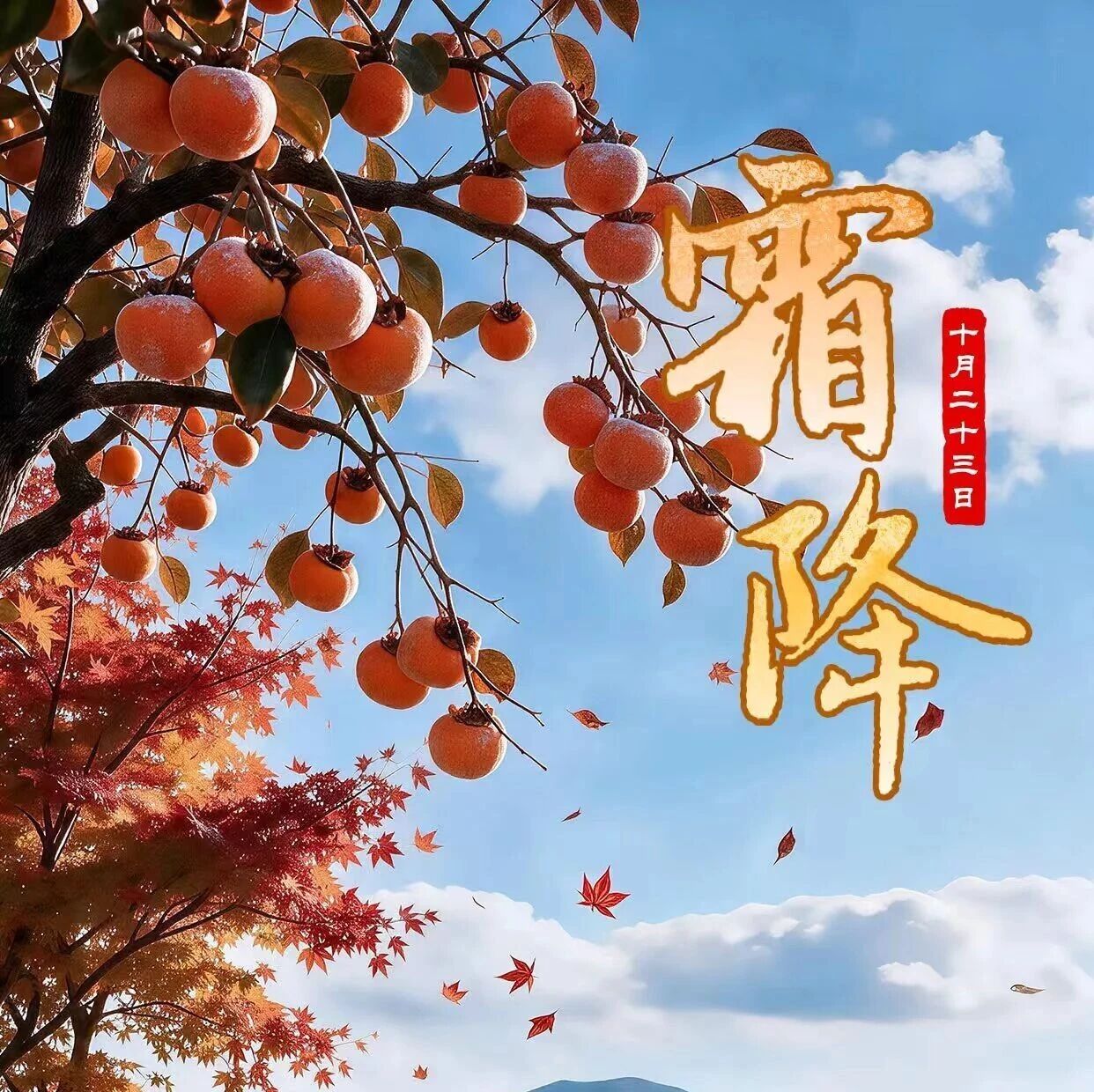 强国海报:AI画霜降 强国海报:AI画霜降