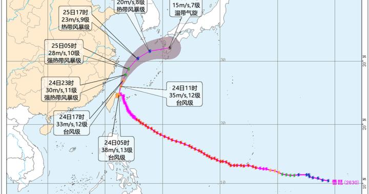 受“蔷琵”影响松江风雨明显，今明累积雨量仍可达中到大雨