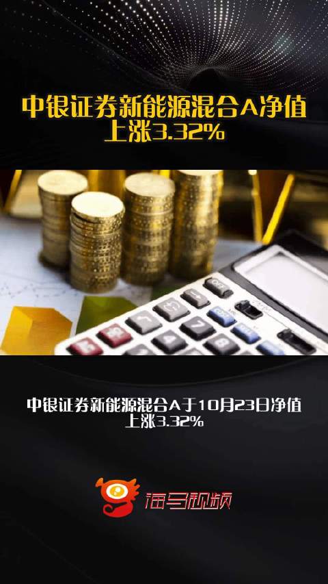 中银证券新能源混合A净值上涨3.32%