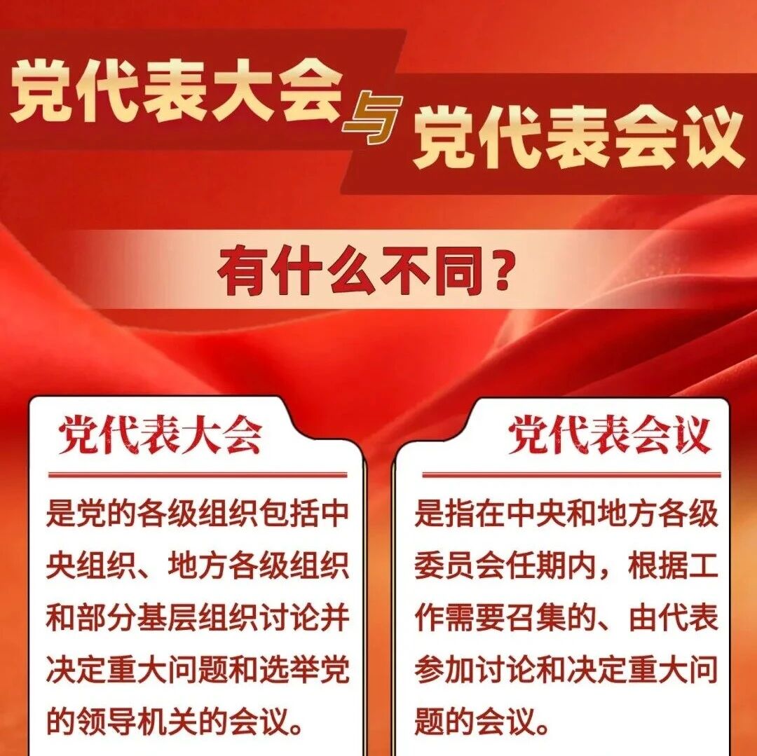 “党代表大会”与“党代表会议”有什么不同？