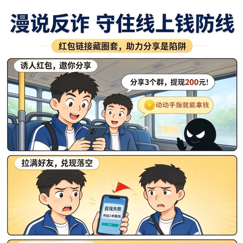 漫画反诈 带你远离电诈“坑” 漫画反诈 带你远离电诈“坑”