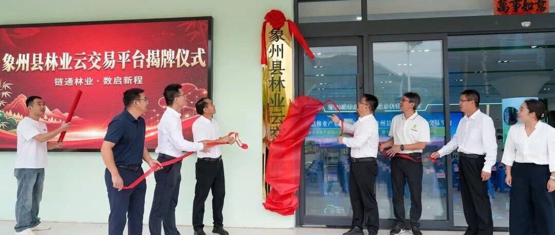 象州县“林业云”线上交易平台正式启用 罗威、李倩、陈智鹏致辞 梁建标出席