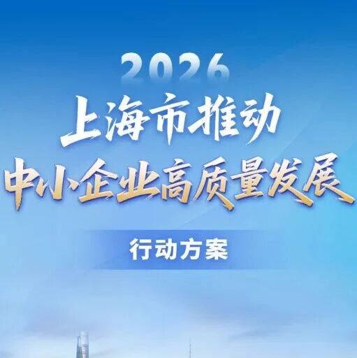 九大行动，21项任务！上海出台行动方案，推动中小企业高质量发展→