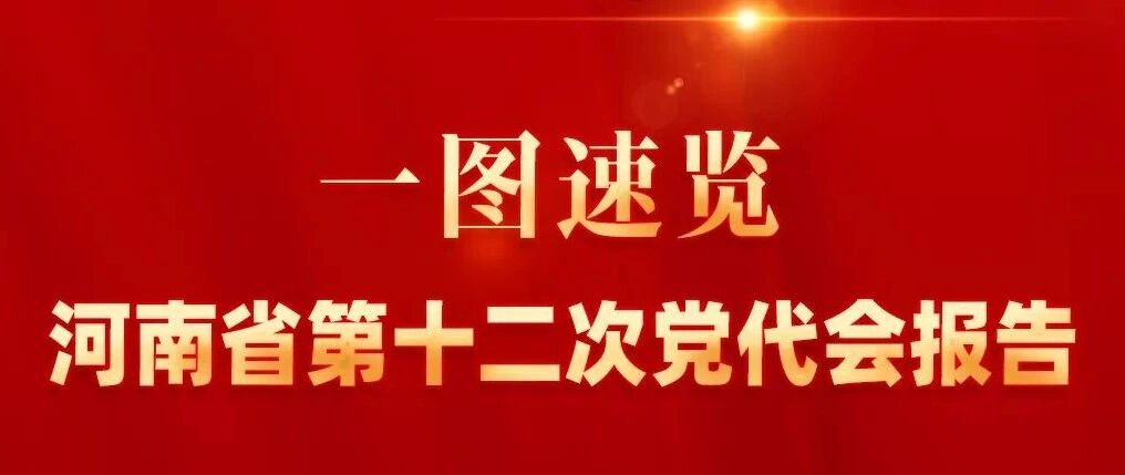 一图速览河南省第十二次党代会报告 一图速览河南省第十二次党代会报告