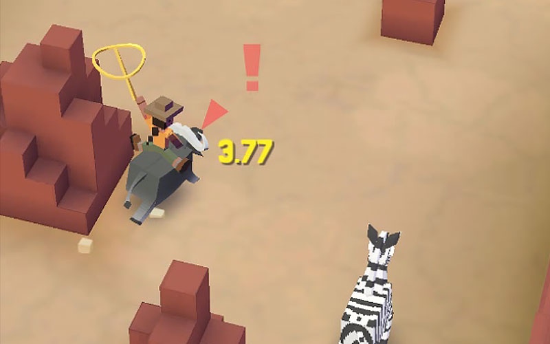 100秒聊游戏:疯狂动物园 套牛的妹子high起来