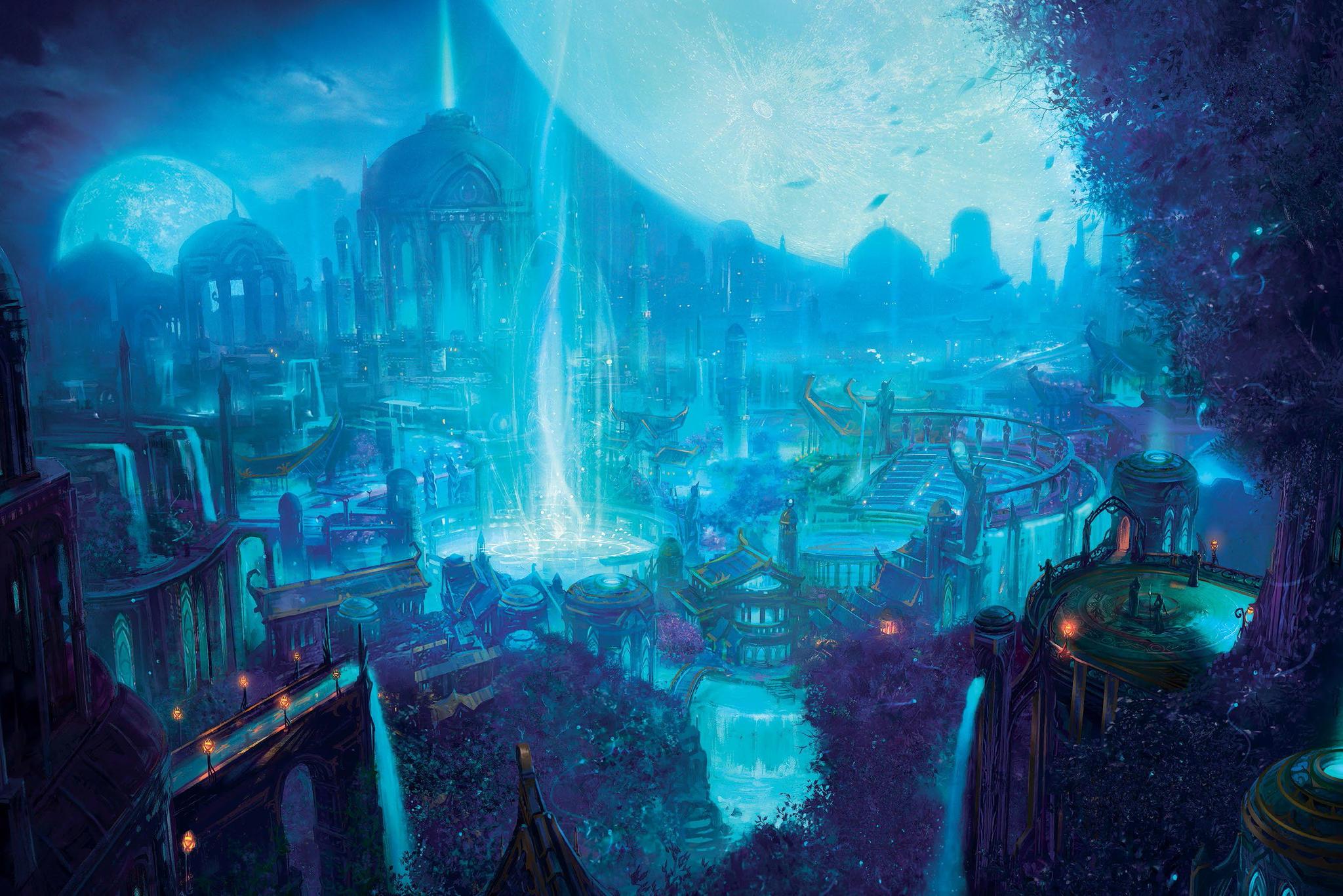 暗夜精灵风格城市-《魔兽世界：编年史》