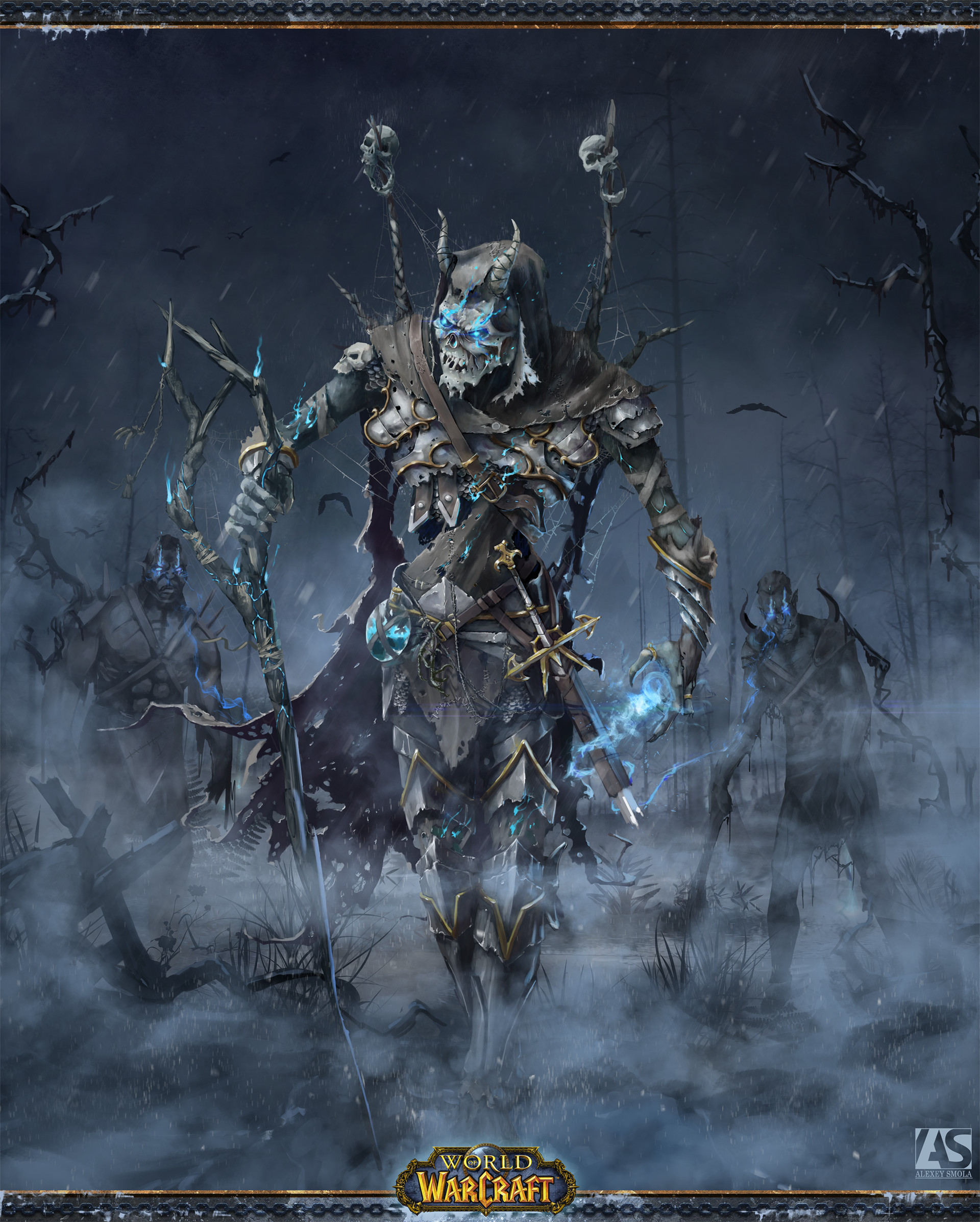魔兽玩家原创作品分享：亡灵牧和她的圣光寻觅者-魔兽世界