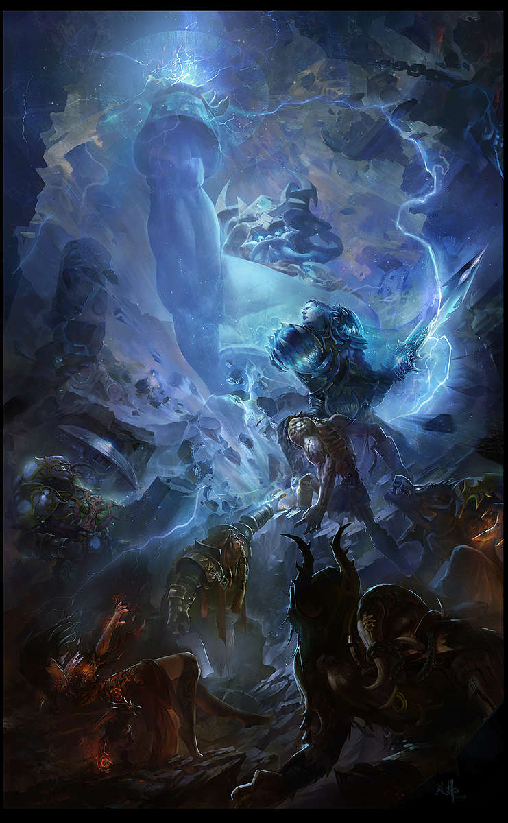 暴雪魔兽世界官网艺术画廊更新:翔龙与怒之煞