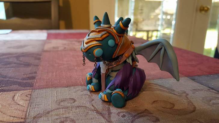 魔兽外国玩家原创手工作品 超可爱的Q版无敌坐骑