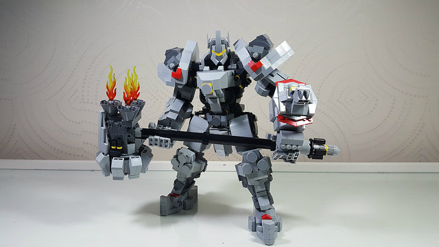 乐高大神超高还原守望先锋英雄 细节精美度爆表