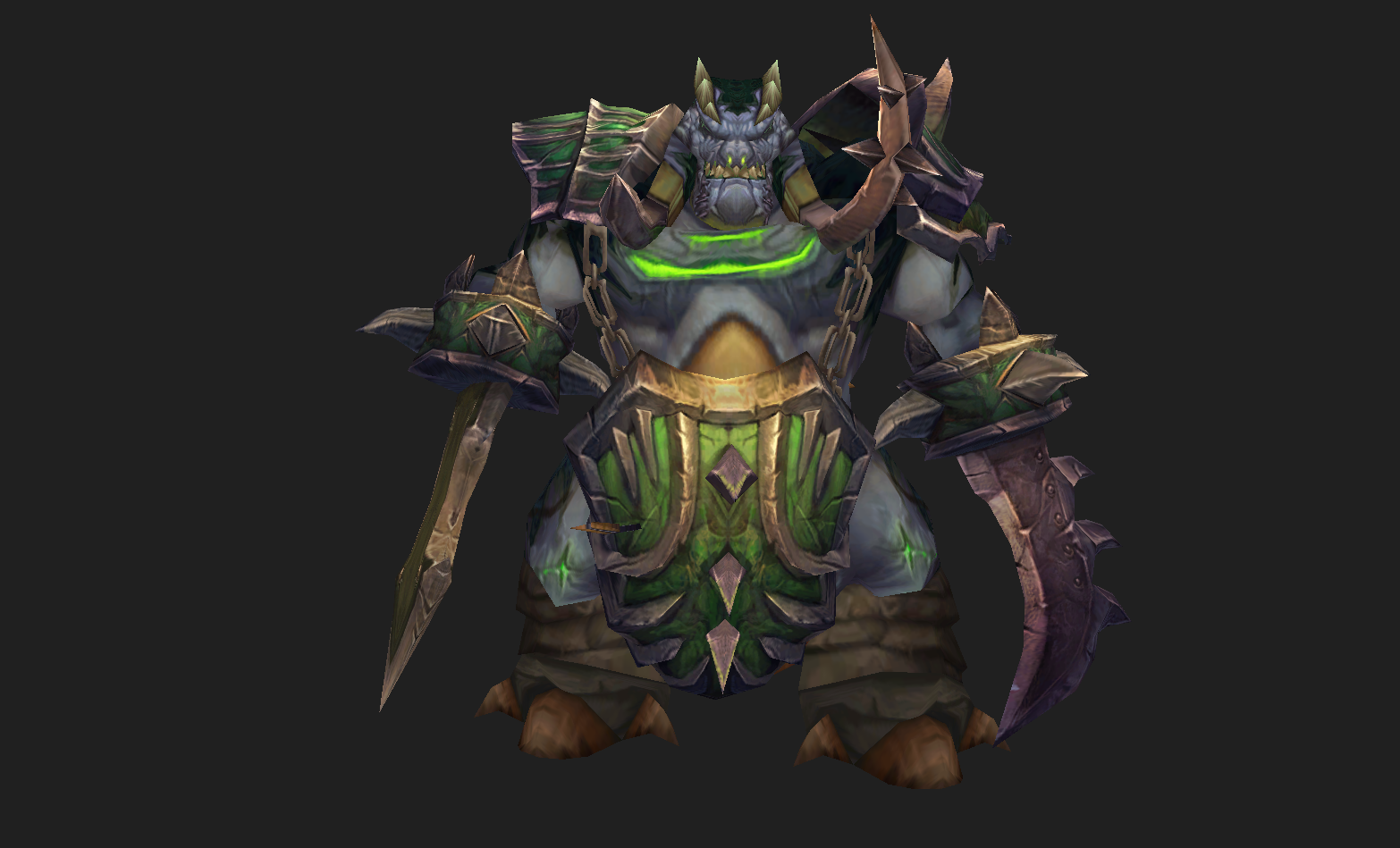 魔兽7.2版本新世界BOSS 曾被瓦王爆头的邪能魔像-魔兽世界