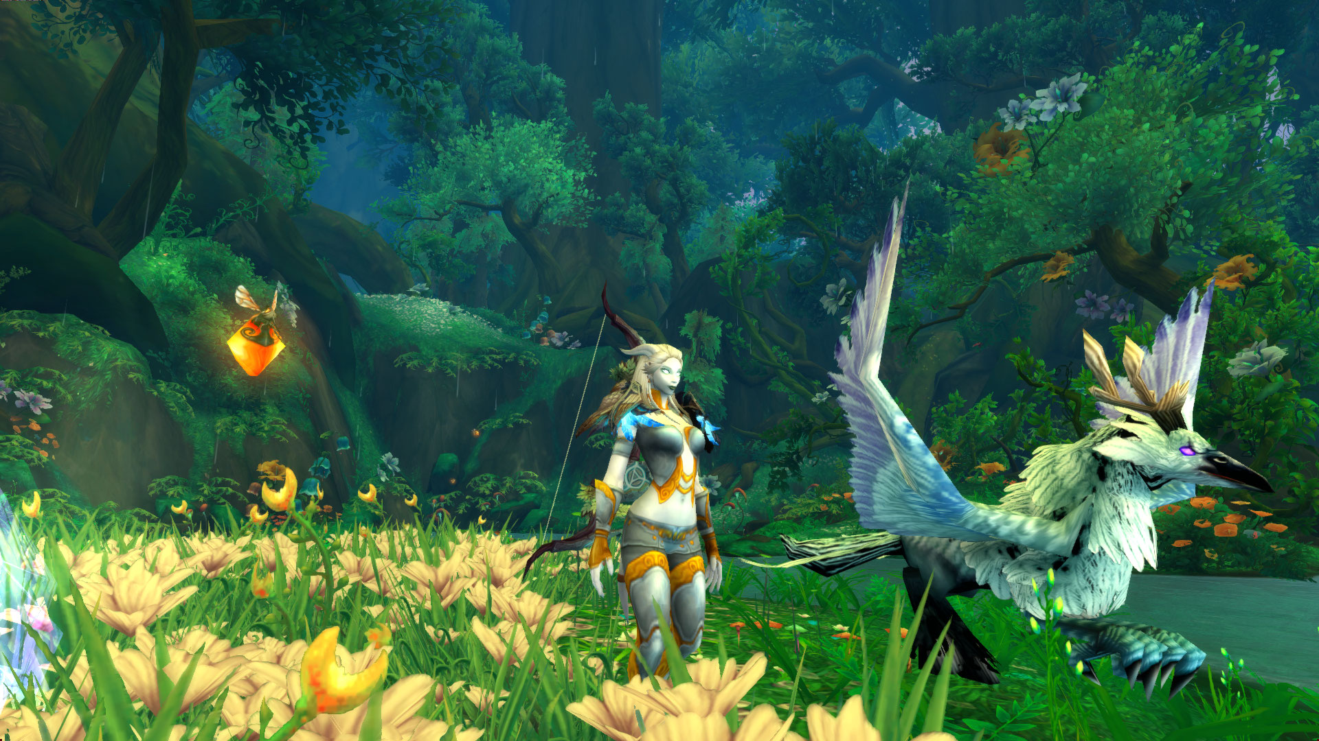 玩家心情:德莱尼妹子猎人和宝宝的艾泽拉斯游