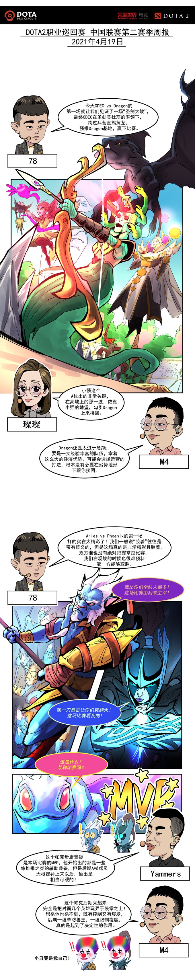 巨魔战将又如何？——DPC中国联赛4月19-25日周战报漫画