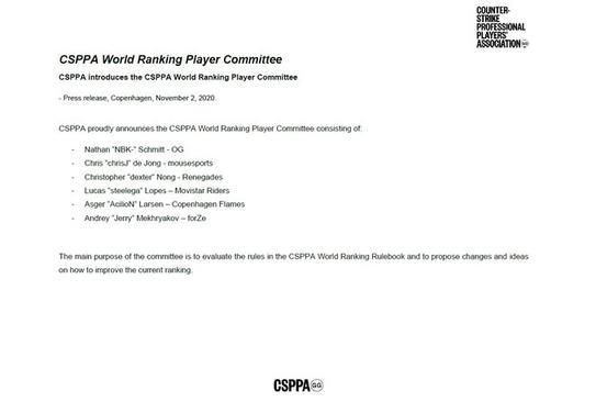《【煜星平台网】CSPPA世界排名第三版：Vitality位列榜首，OG闯进前十》