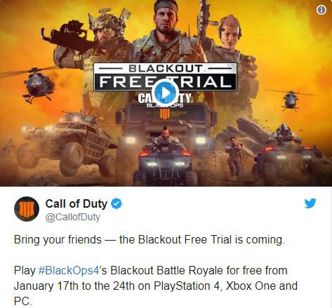 《使命召唤15:黑色行动4》吃鸡模式17日起免