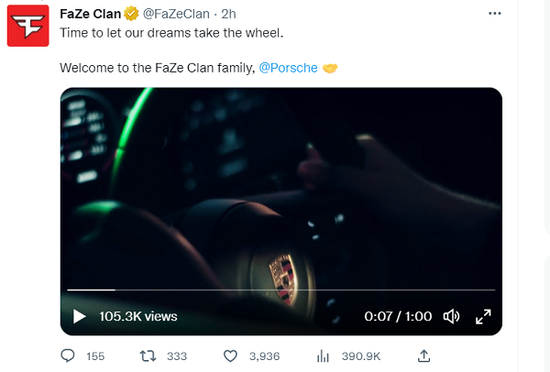 限售解除之后FaZe Clan股价暴跌40%