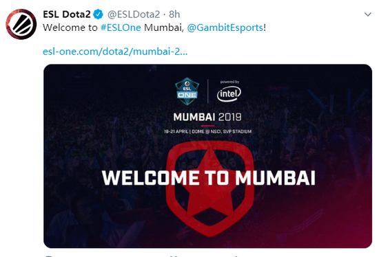 澄清谣言 Gambit成为孟买站第三支直邀队