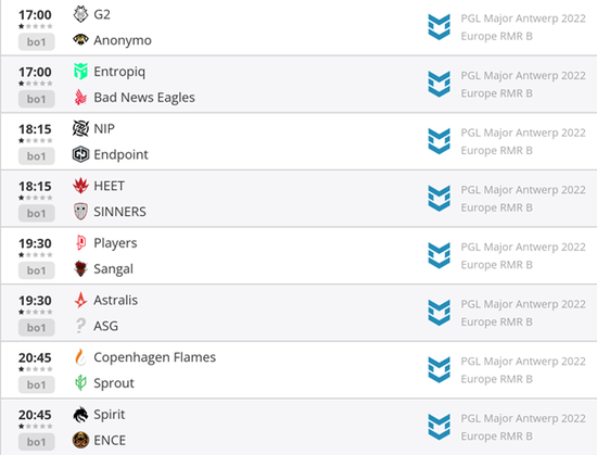 欧洲区RMR B组前瞻：就你小子叫G2是吧？