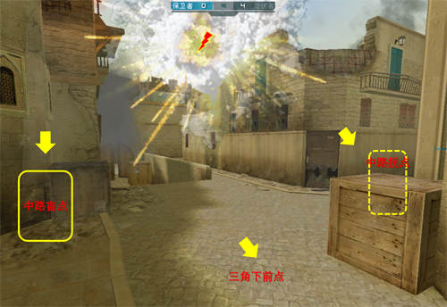 CF穿越火线新沙漠灰投掷点位 烟雾弹的正确使