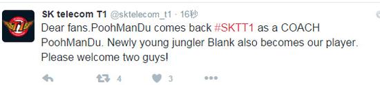 PoohManDu选择离开IG 再次投入SKT怀抱