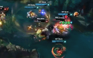 这波可以吹一年:faker六个被杀瞬间动图