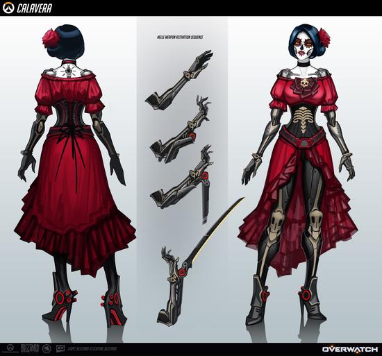 玩家脑洞守望先锋英雄 鬼魂新娘凯拉维娅_玩家聚焦_新浪游戏_新浪网