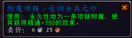 7.0新增物品 加3000护甲的项链附魔之印