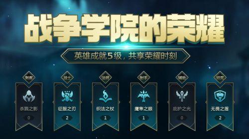 LOL战争学院的荣耀活动上线 成就5级可领取奖励