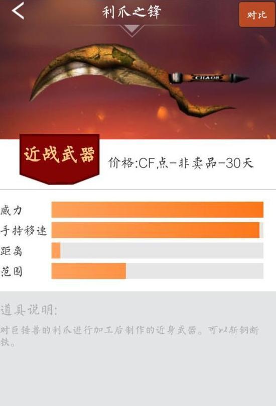 巨爪兽的利爪。可以开宝箱刷来,反正我是没总过。可以斩断钢铁。似乎很牛逼的样子。