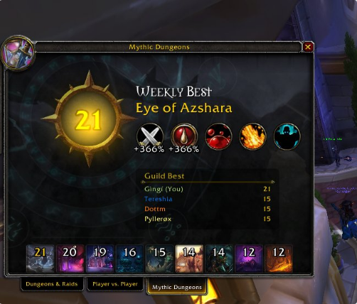 挽回脸面!魔兽外服玩家大秘境新记录21层已通