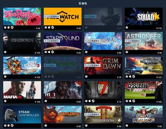 2016年steam热销排行百大游戏_产业服务-热点