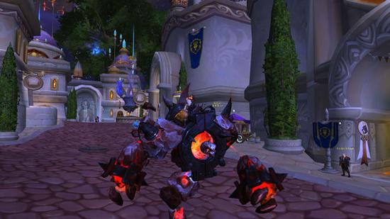 WOW7.1暗夜要塞M古尔丹坐骑炎狱地狱火展示