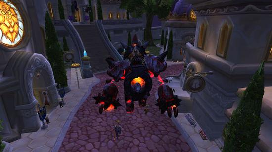 WOW7.1暗夜要塞M古尔丹坐骑炎狱地狱火展示