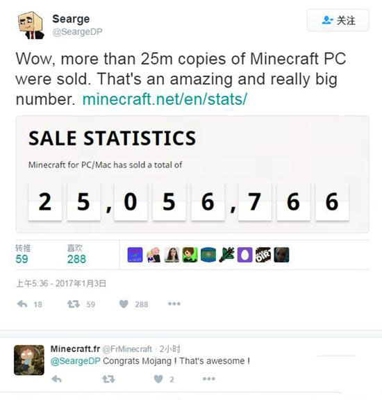《我的世界》累计销量突破2500万 一天就9000多套