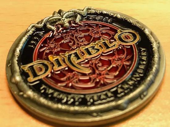  Blizzard employee benefits: exclusive commemorative coin for employees of the 20th Anniversary of Diablo