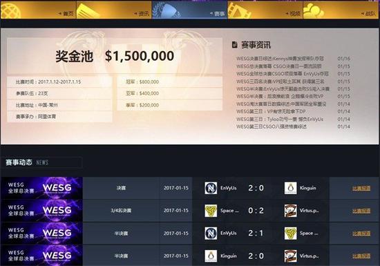 CSGO官网再进化 赛事资讯和藏品数据一站获