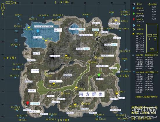 《方舟:生存进化》资源详细分布图一览