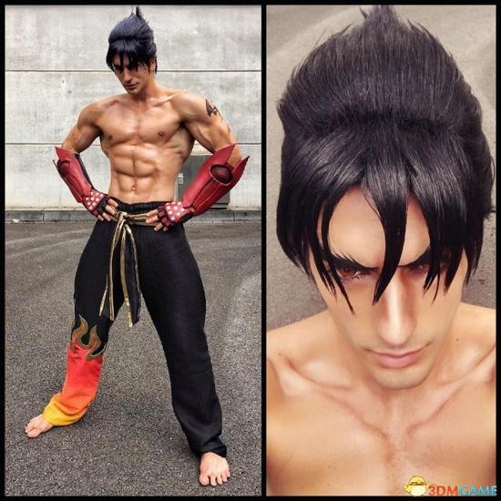 国外猛男cos《铁拳7》风间仁身材健硕发型炫酷