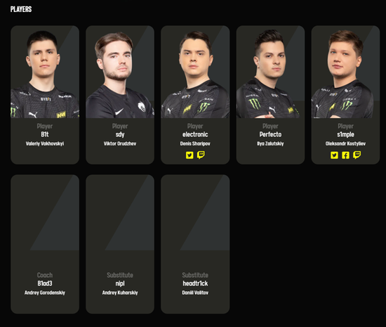 EPL S16阵容名单公布，s1mple、狂哥在列